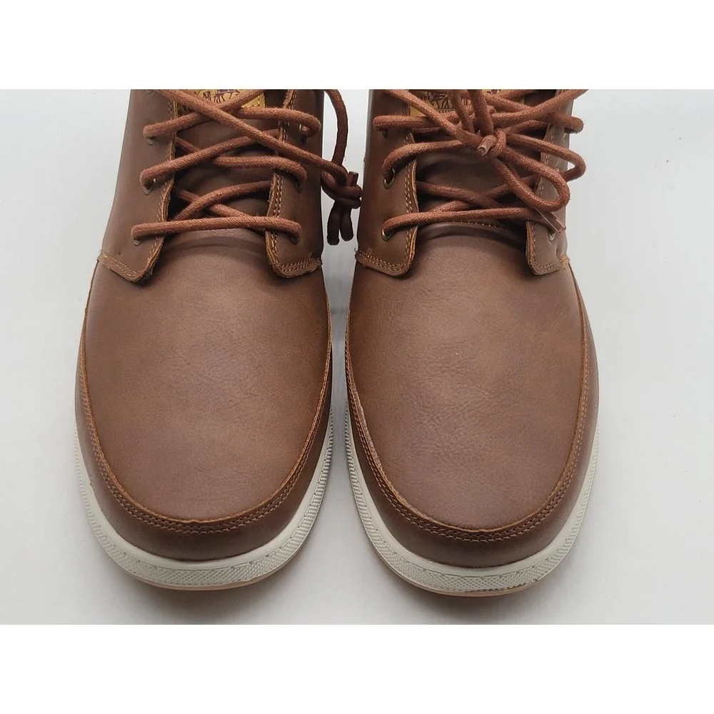 Levi's Atwater Mens Waxed Sneaker Boots British Tan Brown NWOB Size 13 Chukka